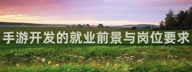 28大神下载苹果版：手游开发的就业前景与岗位要求